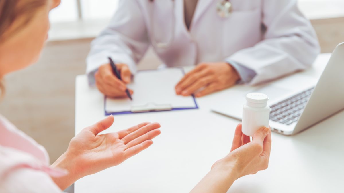  A photo of a woman consulting a professional